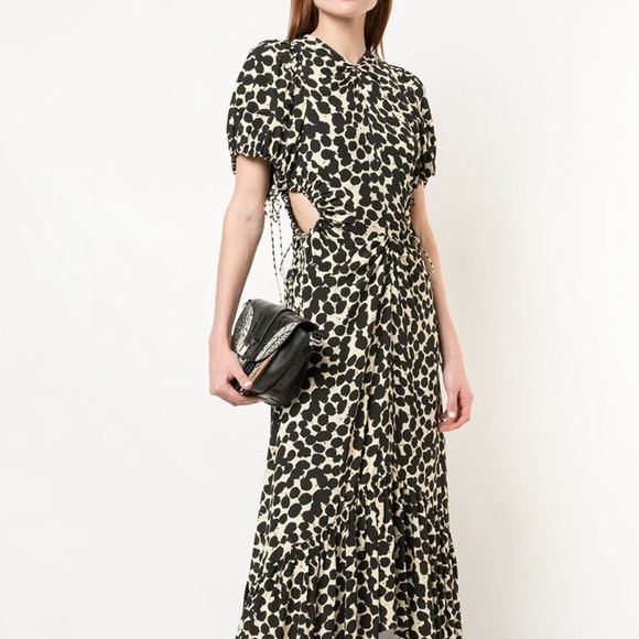 PROENZA SCHOULER
Crepe Painted Dot Cinched Dress - Picture 3 of 5